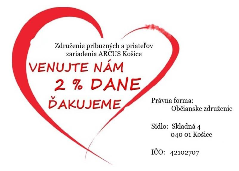 Darujte nám 2% z dane